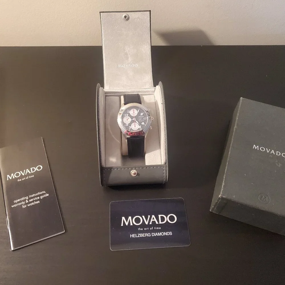 Vintage Movado Kingmatic Valjoux 7750 Automatic Chronograph Watch RARE - Picture 2 of 3